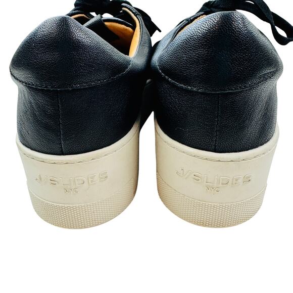 J/SLIDES Black and White Platform Sneakers - Picture 4 of 10